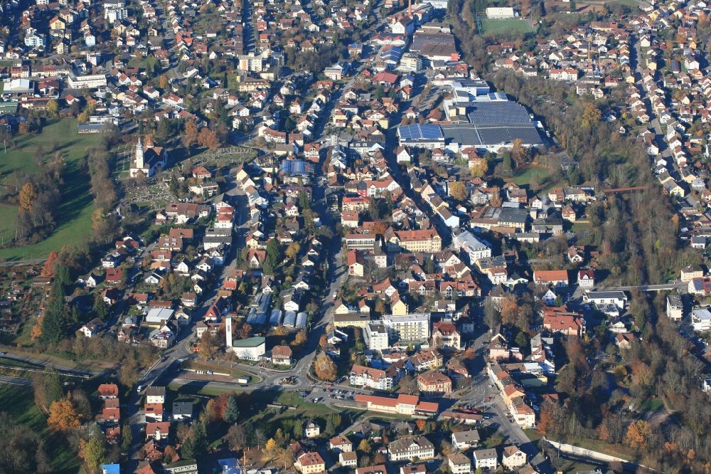 Luftbild Wehr - Ortsansicht von Wehr im Bundesland Baden-Württemberg, Deutschland