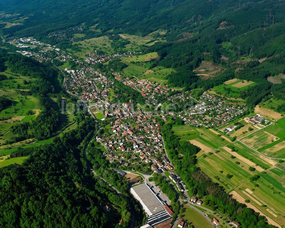 Luftaufnahme Wehr - Ortsansicht in Wehr im Bundesland Baden-Württemberg, Deutschland