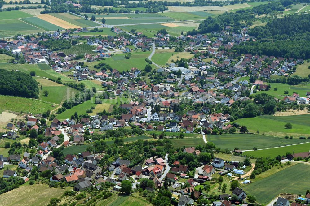 Luftaufnahme Weilersbach - Ortsansicht in Weilersbach im Bundesland Bayern, Deutschland