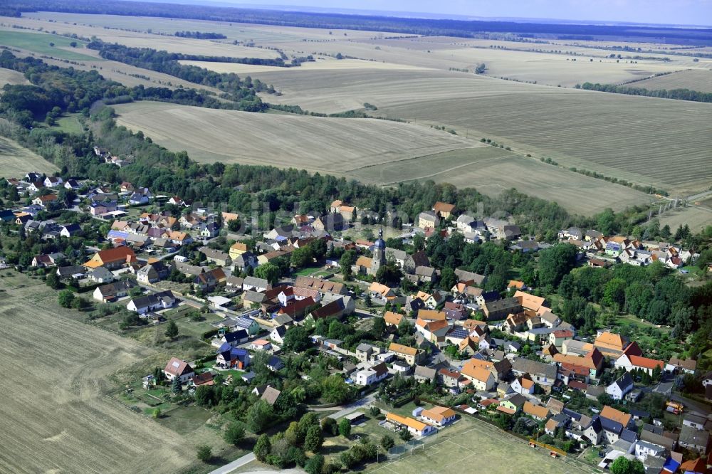 Luftbild Weißenschirmbach - Ortsansicht in Weißenschirmbach im Bundesland Sachsen-Anhalt, Deutschland