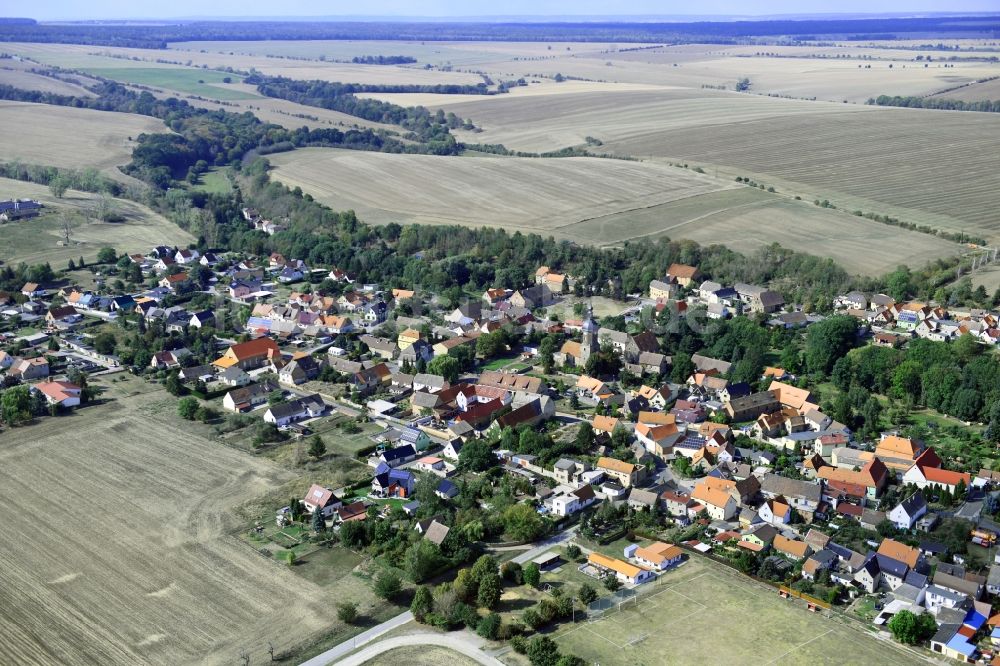 Luftaufnahme Weißenschirmbach - Ortsansicht in Weißenschirmbach im Bundesland Sachsen-Anhalt, Deutschland