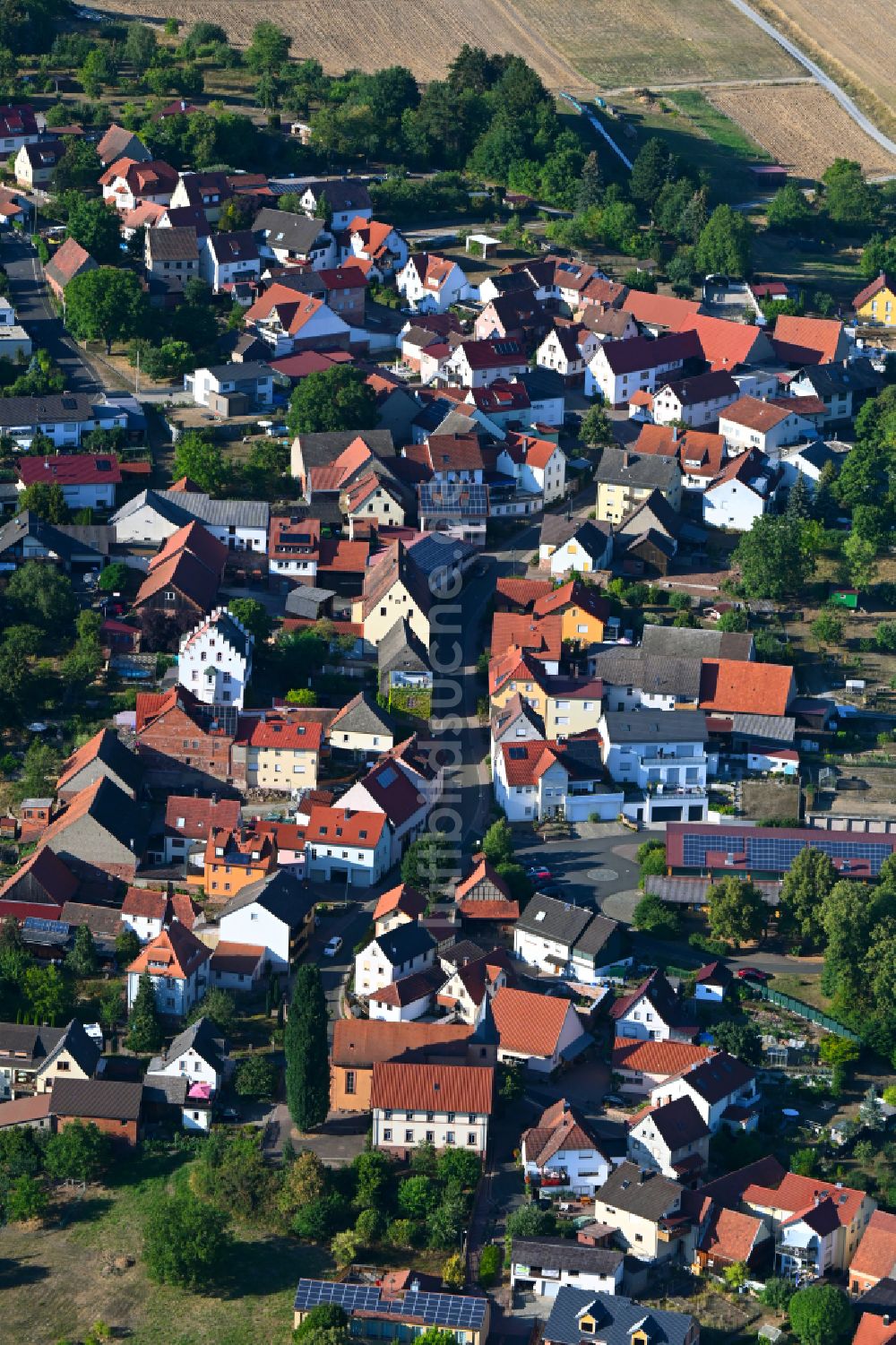 Luftaufnahme Wernfeld - Ortsansicht in Wernfeld im Bundesland Bayern, Deutschland