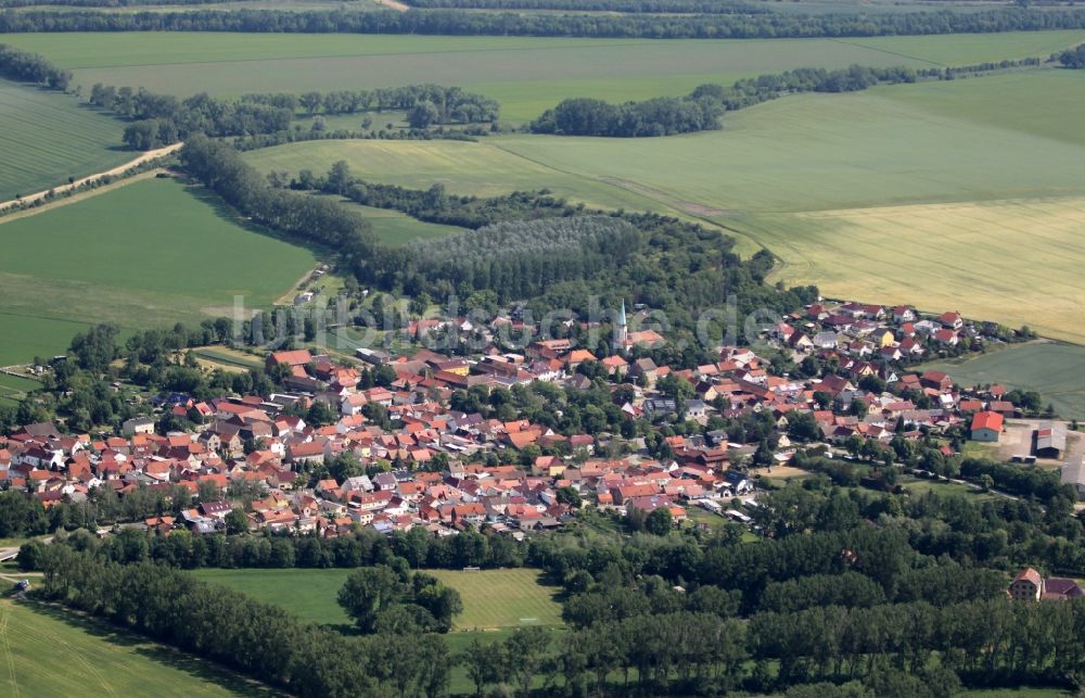 Luftaufnahme Werningshausen - Ortsansicht in Werningshausen im Bundesland Thüringen, Deutschland