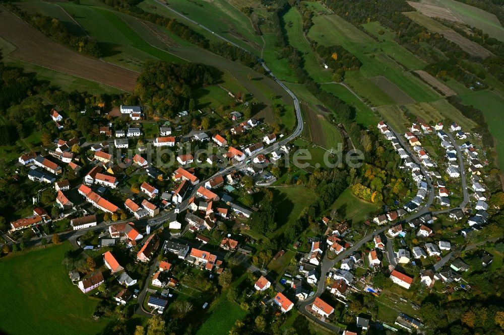 Luftaufnahme Werschweiler - Ortsansicht in Werschweiler im Bundesland Saarland, Deutschland
