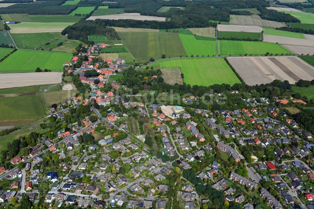 Westerweyhe aus der Vogelperspektive: Ortsansicht in Westerweyhe im Bundesland Niedersachsen, Deutschland