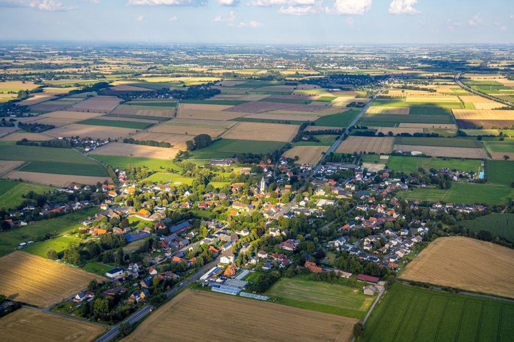 Luftbild Westönnen - Ortsansicht in Westönnen im Bundesland Nordrhein-Westfalen, Deutschland