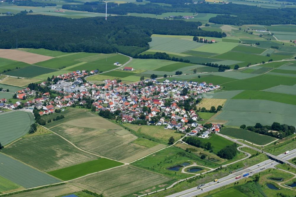Luftbild Wiedenzhausen - Ortsansicht in Wiedenzhausen im Bundesland Bayern, Deutschland