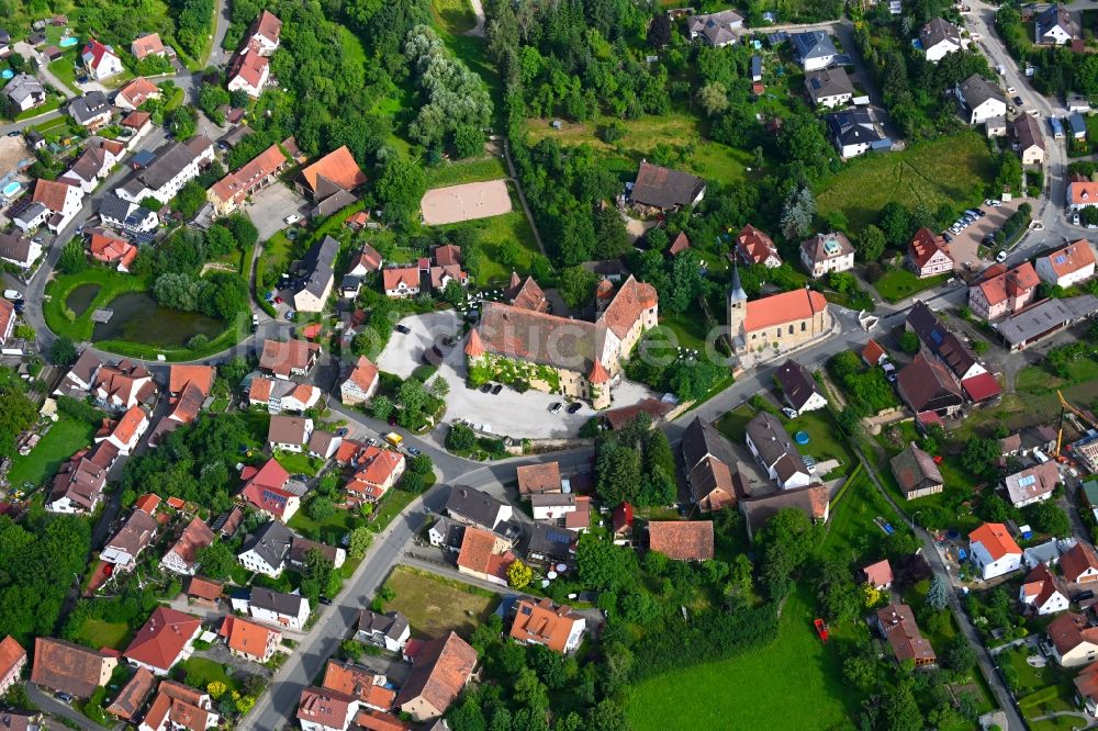 Luftbild Wiesenthau - Ortsansicht in Wiesenthau im Bundesland Bayern, Deutschland