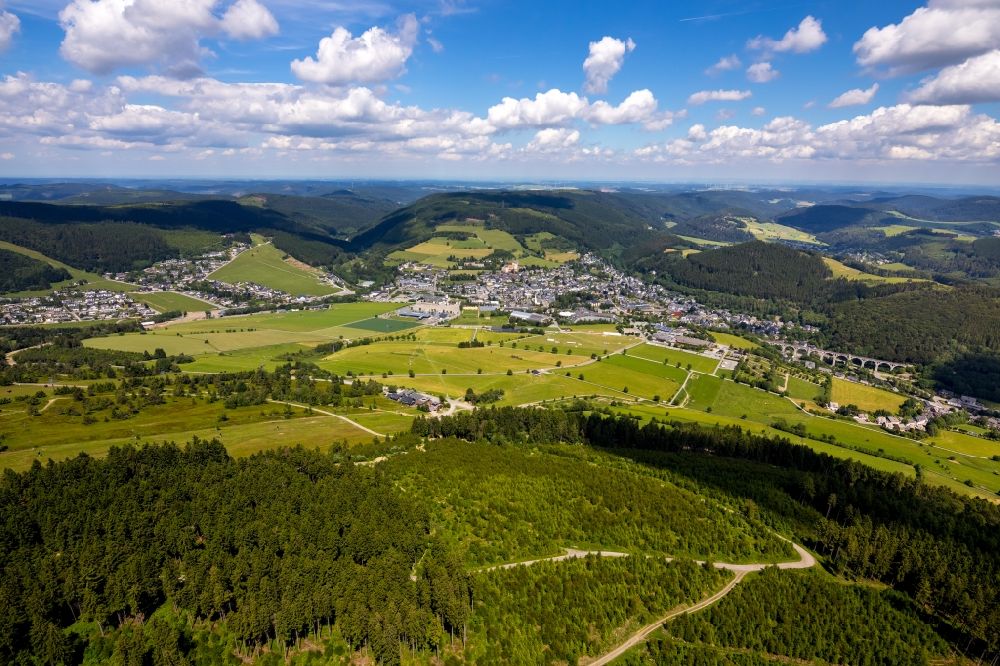 Luftaufnahme Willingen (Upland) - Ortsansicht in Willingen (Upland) im Bundesland Hessen, Deutschland