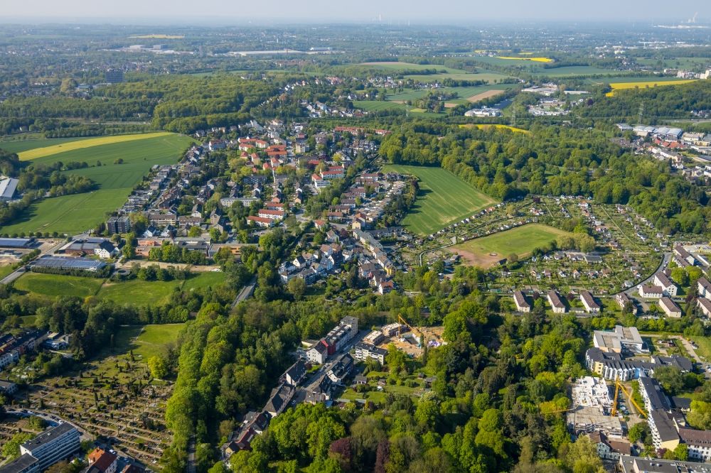 Witten von oben - Ortsansicht in Witten im Bundesland Nordrhein-Westfalen, Deutschland