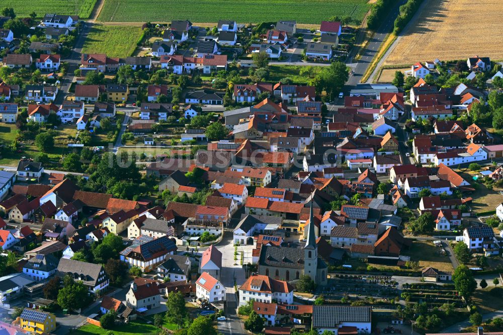 Luftaufnahme Wollbach - Ortsansicht in Wollbach im Bundesland Bayern, Deutschland