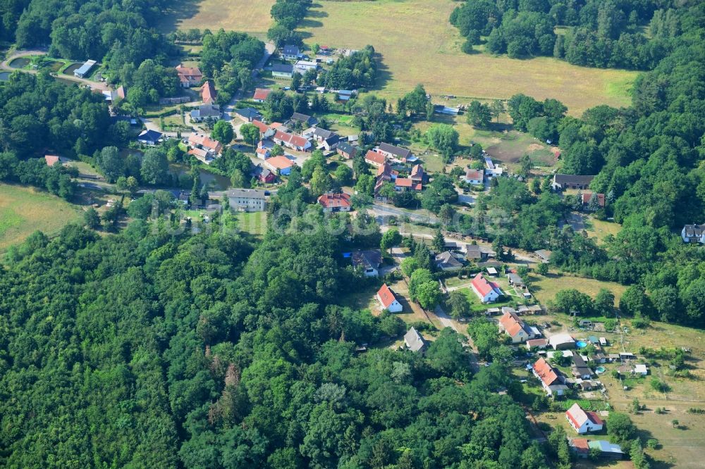 Wüstenjerichow von oben - Ortsansicht in Wüstenjerichow im Bundesland Sachsen-Anhalt, Deutschland