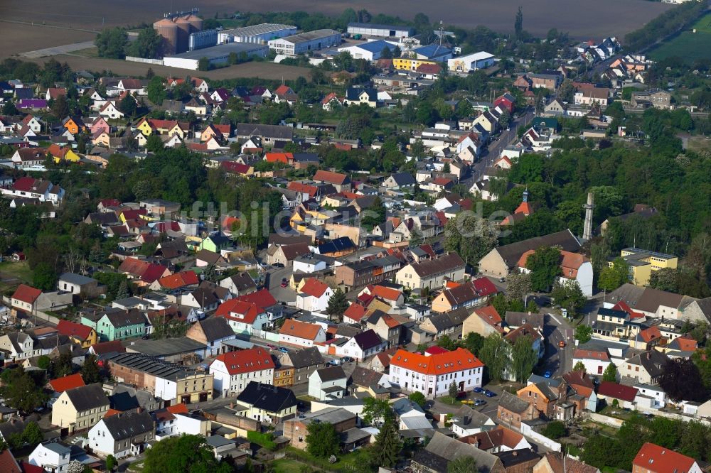 Luftaufnahme Wulfen - Ortsansicht in Wulfen im Bundesland Sachsen-Anhalt, Deutschland