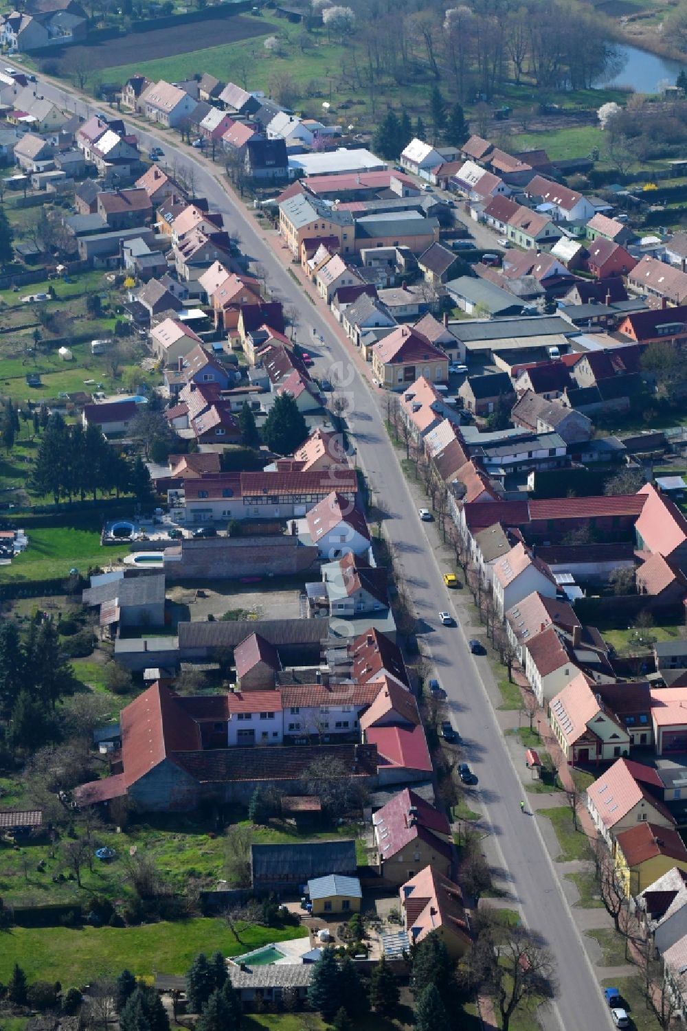 Luftbild Wusterwitz - Ortsansicht in Wusterwitz im Bundesland Brandenburg, Deutschland