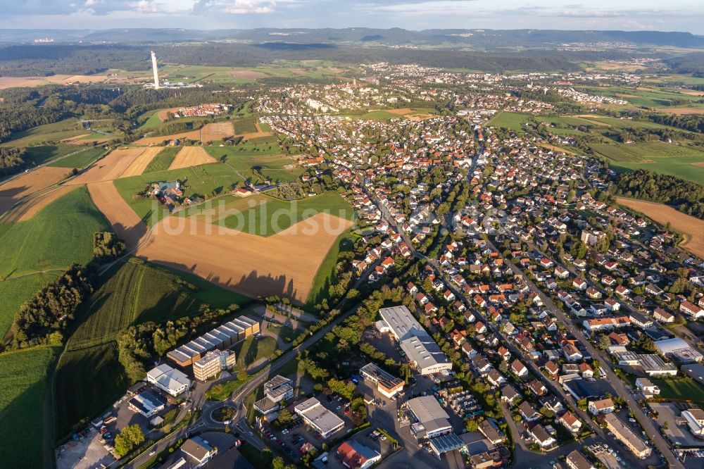 Luftaufnahme Zimmern ob Rottweil - Ortsansicht in Zimmern ob Rottweil im Bundesland Baden-Württemberg, Deutschland