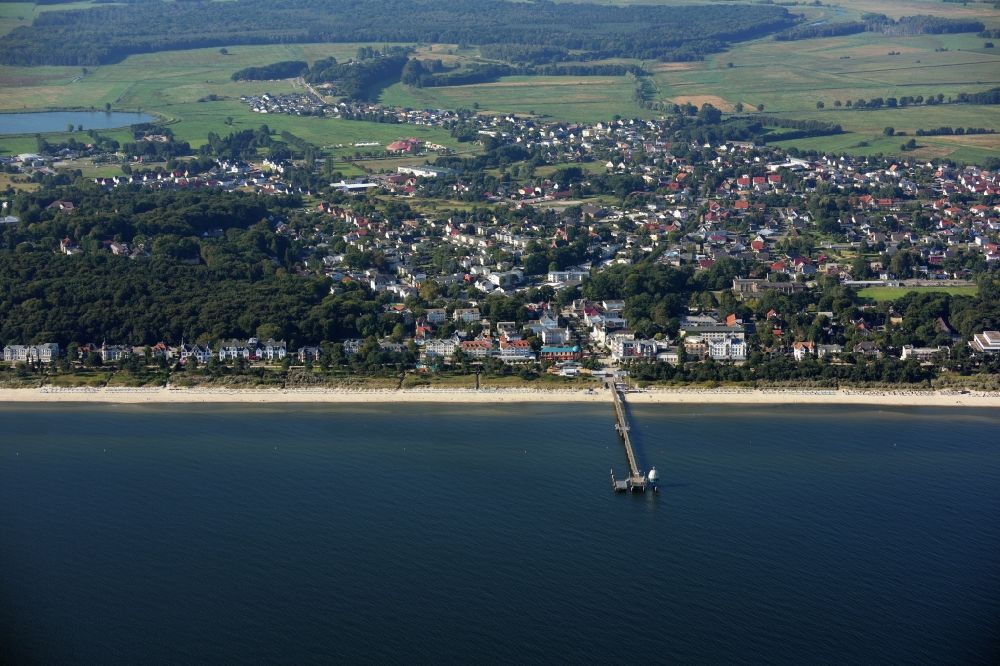 Luftaufnahme Zinnowitz - Ortsansicht in Zinnowitz im Bundesland Mecklenburg-Vorpommern
