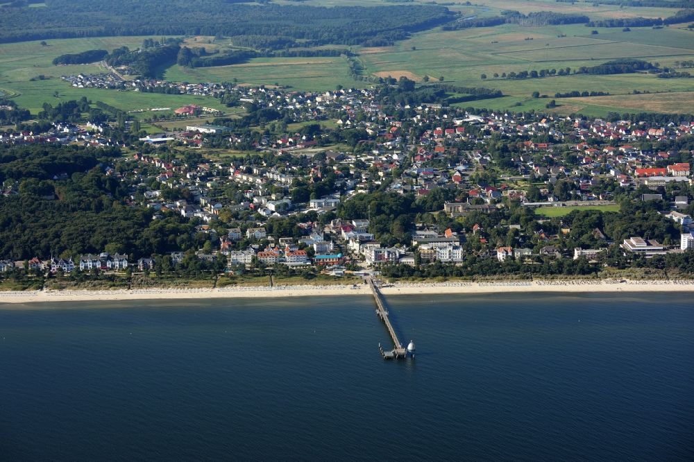 Zinnowitz von oben - Ortsansicht in Zinnowitz im Bundesland Mecklenburg-Vorpommern