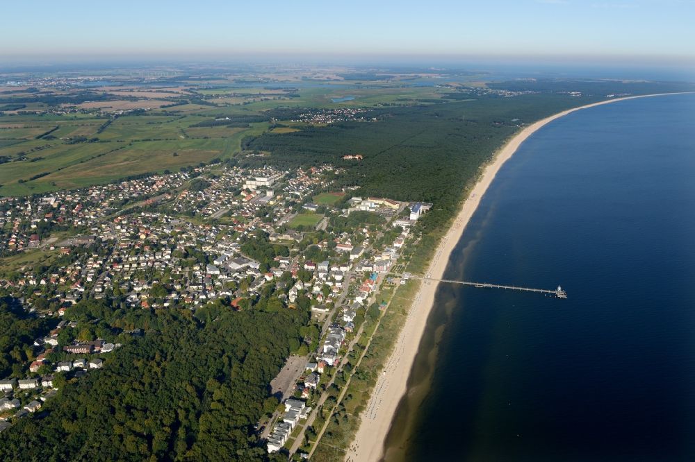 Luftbild Zinnowitz - Ortsansicht in Zinnowitz im Bundesland Mecklenburg-Vorpommern