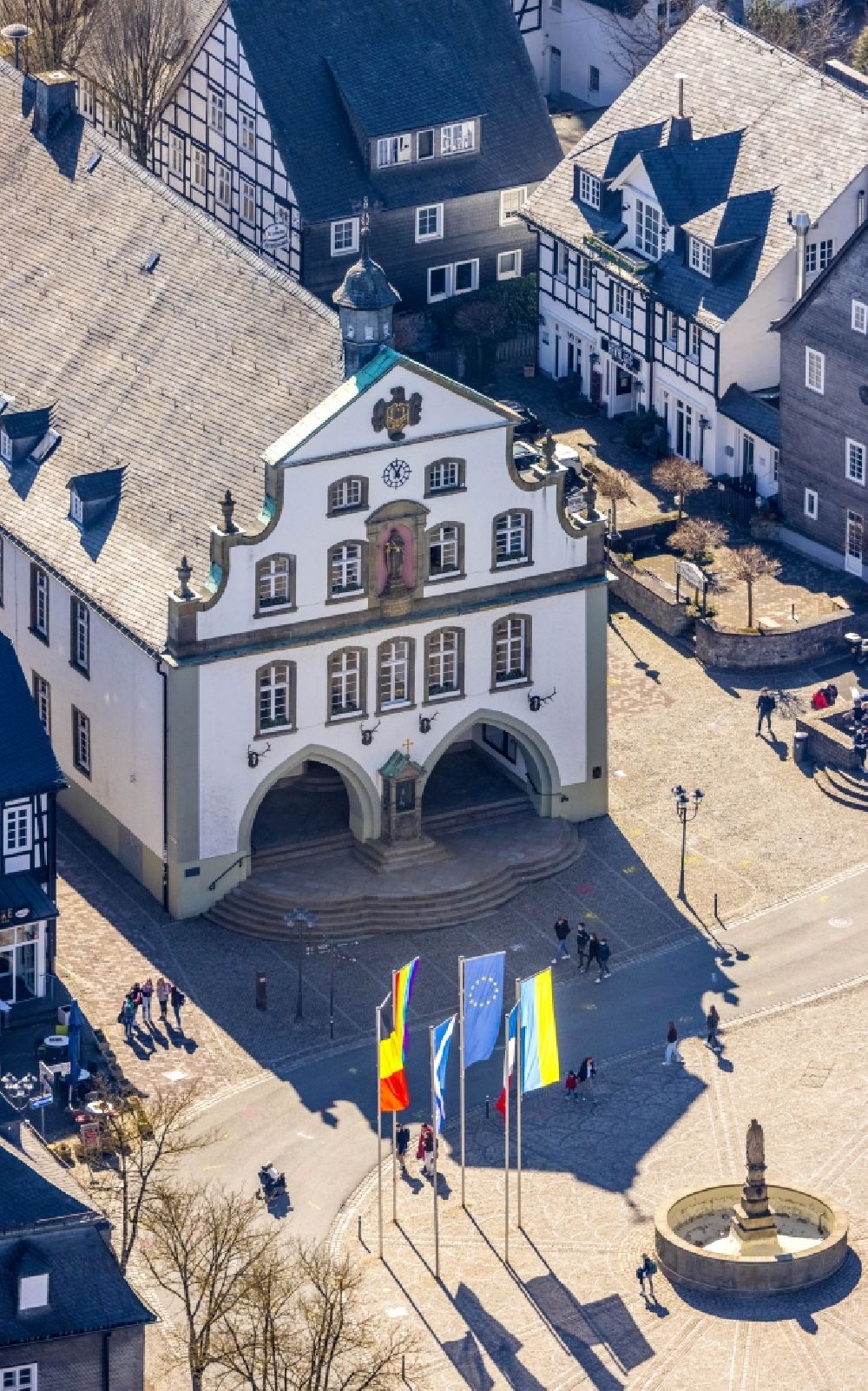 Luftbild Brilon - Ortskern am Markt in Brilon im Bundesland Nordrhein-Westfalen, Deutschland