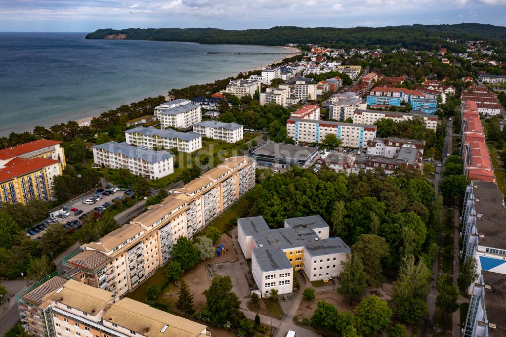 Luftbild Binz - Ortskern und Orts- Zentrum an der Meeres- Küste der Ostsee in Binz im Bundesland Mecklenburg-Vorpommern