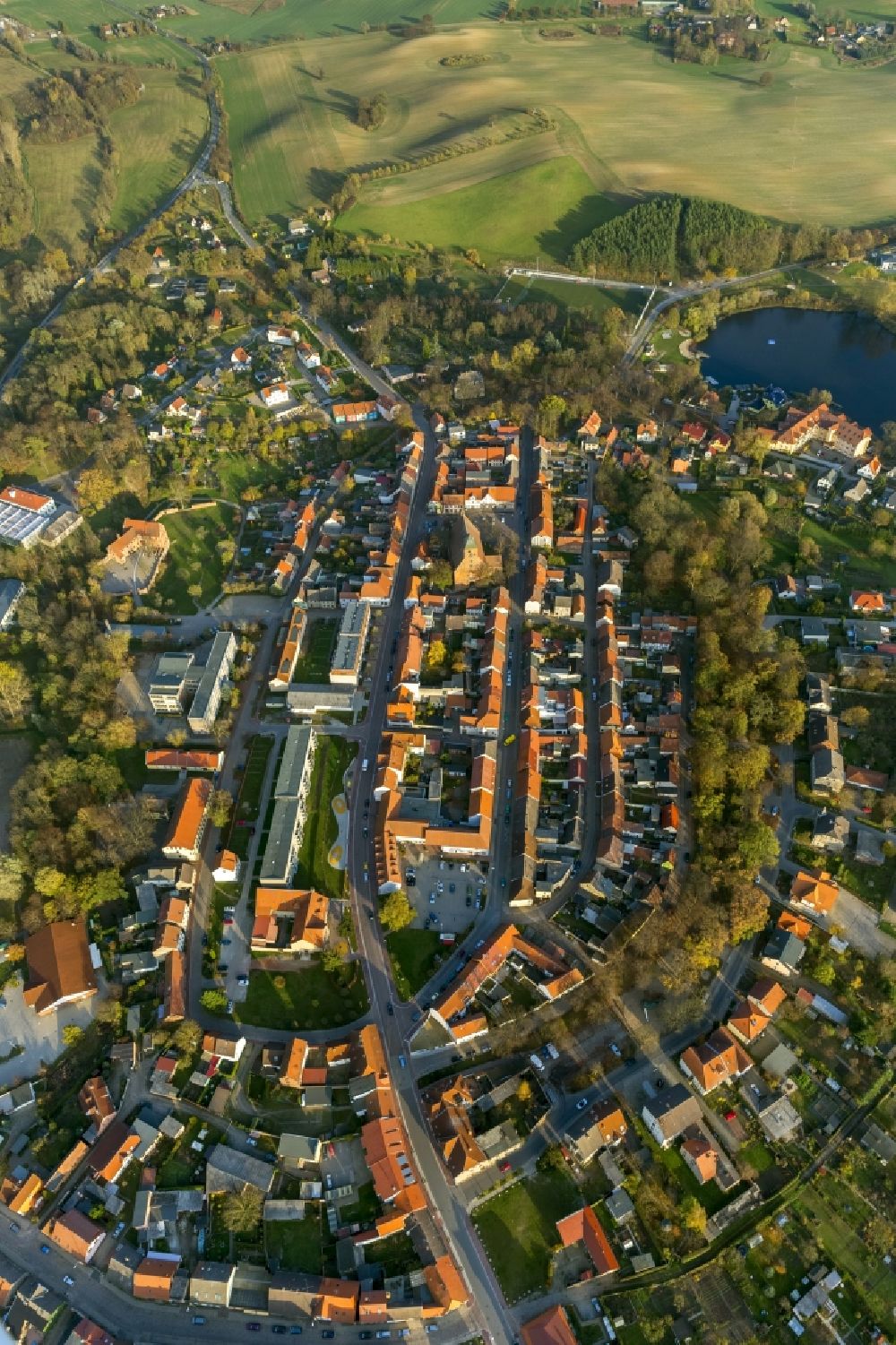 Luftbild Penzlin - Ortskern von Penzlin im Bundesland Mecklenburg-Vorpommern