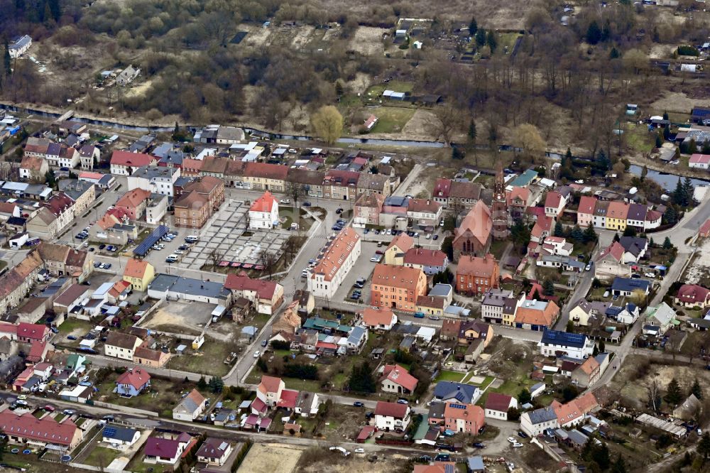 Luftaufnahme Rzepin - Ortskern in Rzepin (Reppen) in Lubuskie Lebus, Polen