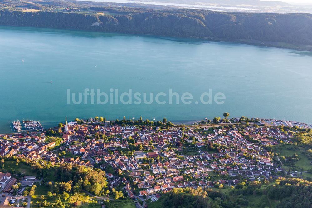 Luftbild Sipplingen - Ortskern an den See- Uferbereichen des Bodensee in Sipplingen im Bundesland Baden-Württemberg, Deutschland