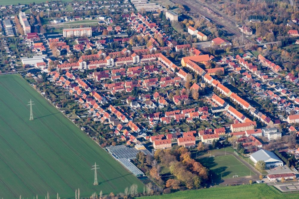 Luftbild Seeland - Ortskern von Seeland im Bundesland Sachsen-Anhalt, Deutschland