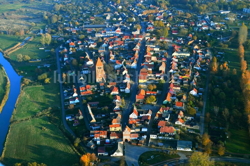 Luftbild Tribsees - Ortskern in Tribsees im Bundesland Mecklenburg-Vorpommern, Deutschland