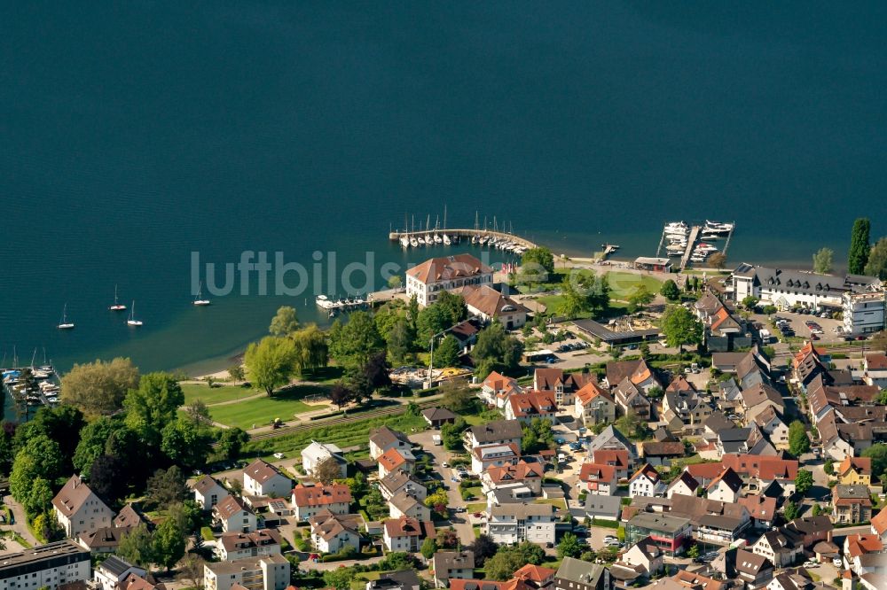 Luftbild Ludwigshafen - Ortskern am Uferbereich des Bodensee in Ludwigshafen im Bundesland Baden-Württemberg, Deutschland