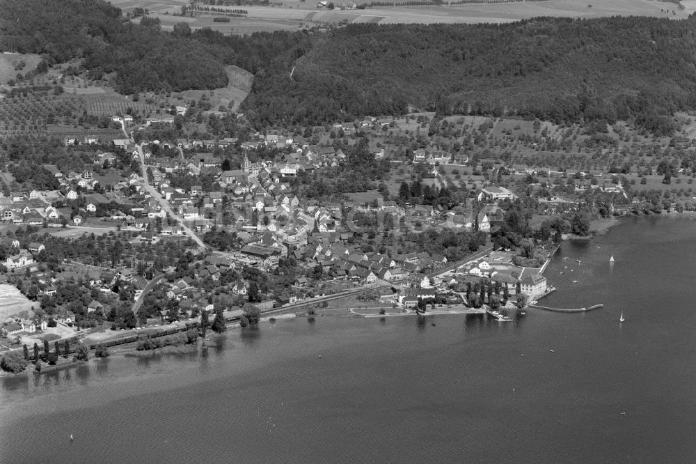 Luftbild Bodman-Ludwigshafen - Ortskern am Uferbereich des Bodensee in Ludwigshafen im Bundesland Baden-Württemberg, Deutschland