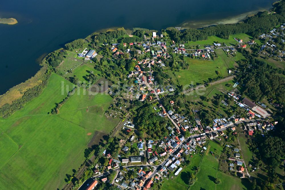 Luftbild Joachimsthal - Ortskern am Uferbereich des Grimnitzsee in Joachimsthal im Bundesland Brandenburg, Deutschland