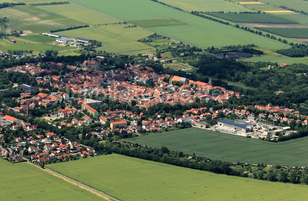Luftbild Weißensee - Ortslage Weißensee im Bundesland Thüringen