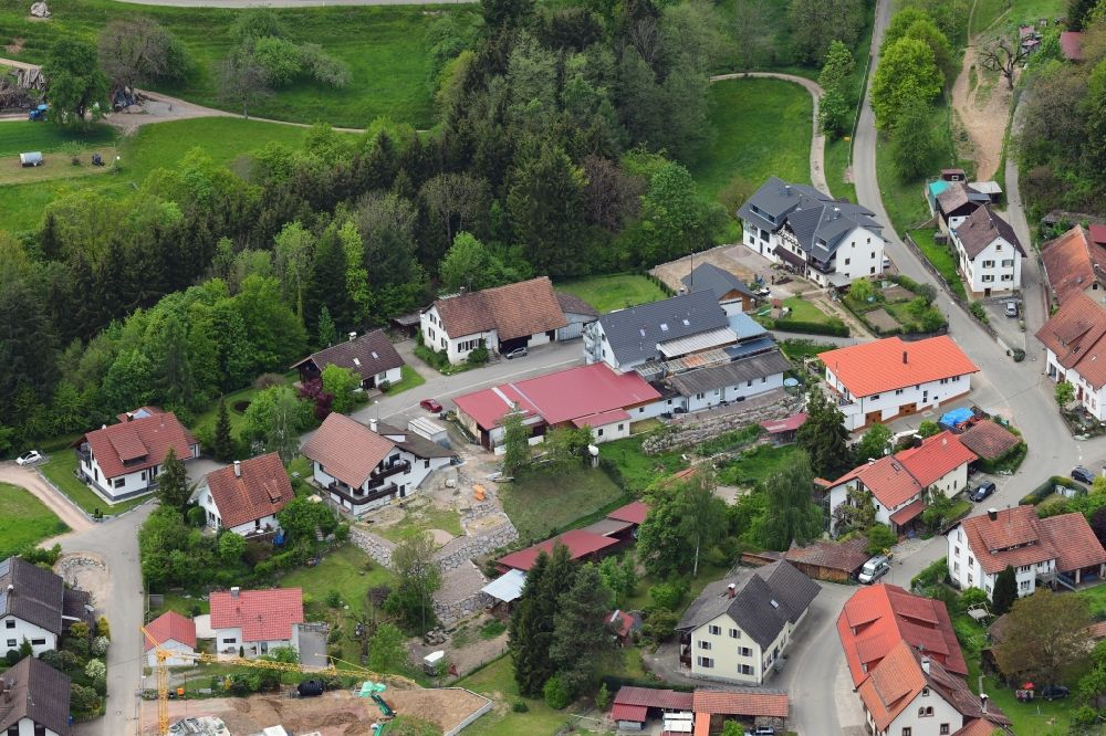 Hasel von oben - Ortsrand im Dorf Hasel im Bundesland Baden-Württemberg, Deutschland