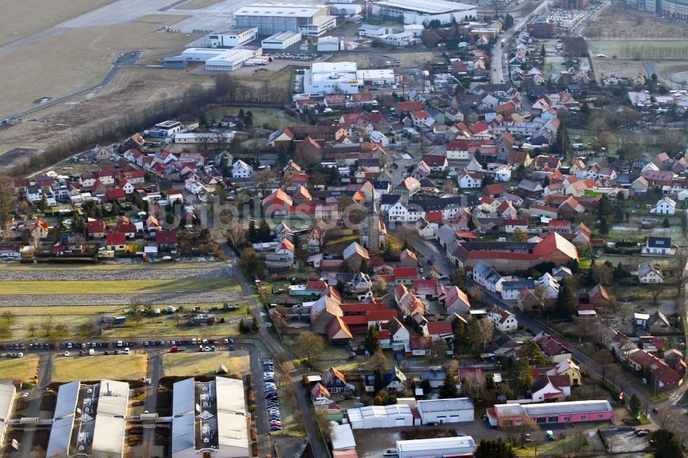 Luftaufnahme Erfurt - Ortsteil Bindersleben in Erfurt im Bundesland Thüringen, Deutschland