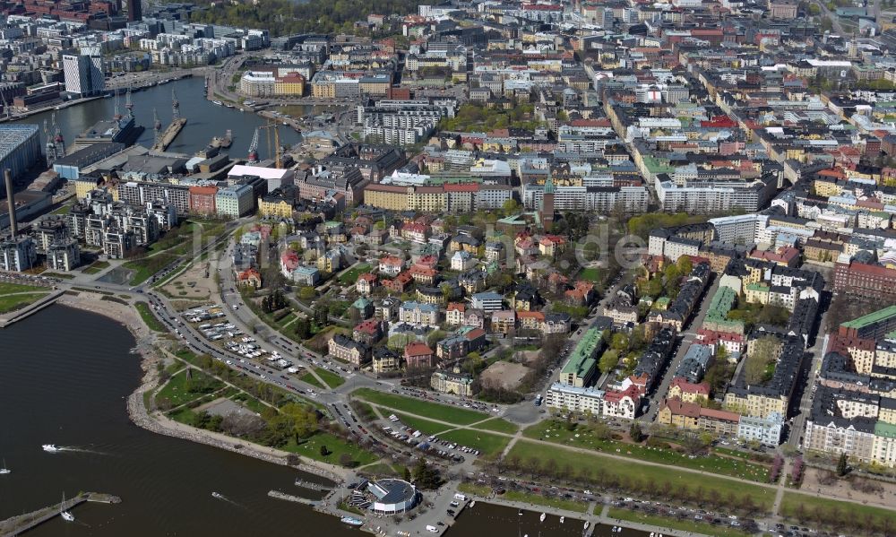 Luftaufnahme Helsinki - Ortsteil Eira in Helsinki in Finnland