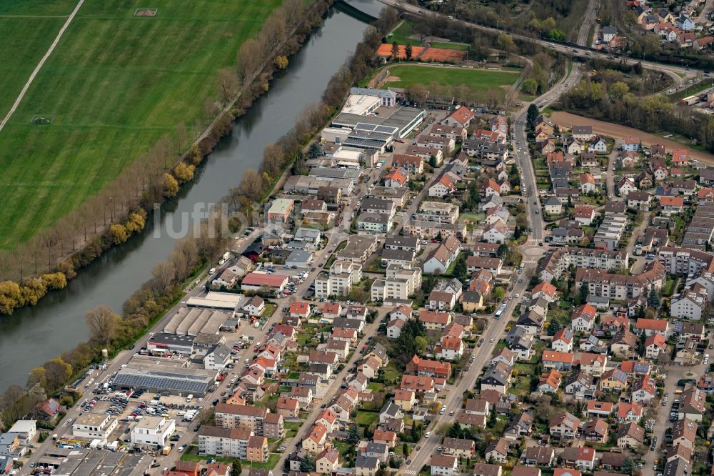 Heilbronn aus der Vogelperspektive: Ortsteil Horkheim in Heilbronn im Bundesland Baden-Württemberg, Deutschland