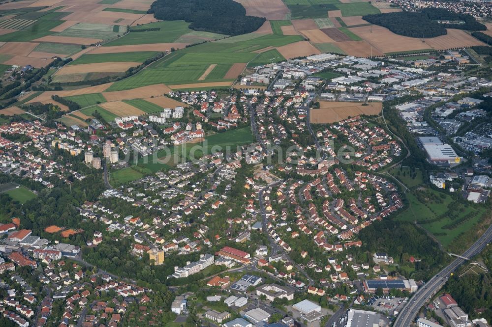 Würzburg von oben - Ortsteil Lengfeld in Würzburg im Bundesland Bayern, Deutschland