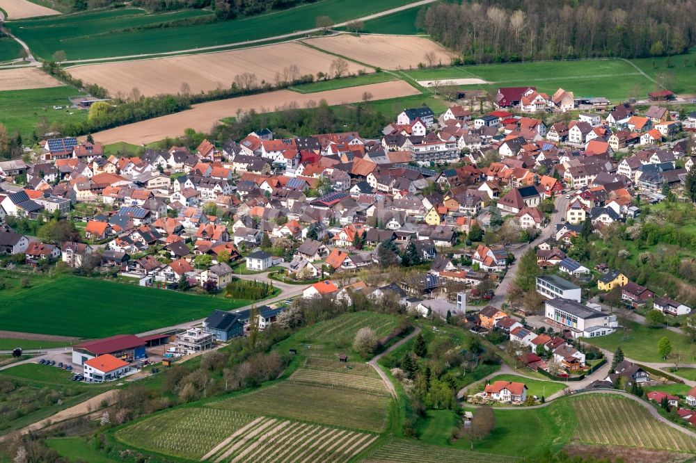 Wagenstadt von oben - Ortsteil Wagenstadt in Herbolzheim im Bundesland Baden-Württemberg, Deutschland