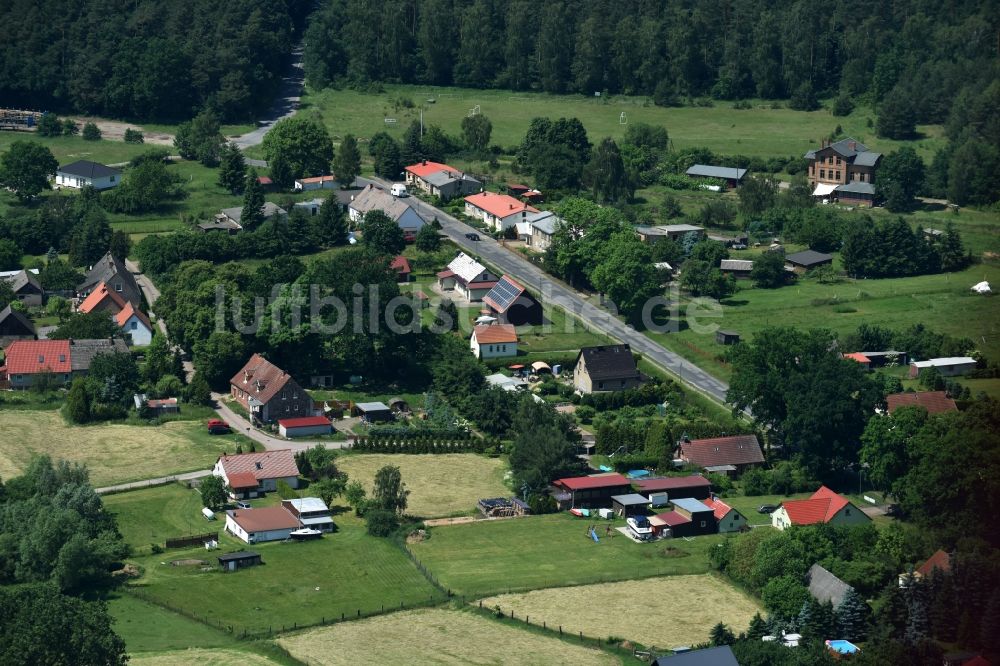 Luftaufnahme Schwarz - Ortsteilansicht des Dorfes Buschhof in Schwarz im Bundesland Mecklenburg-Vorpommern