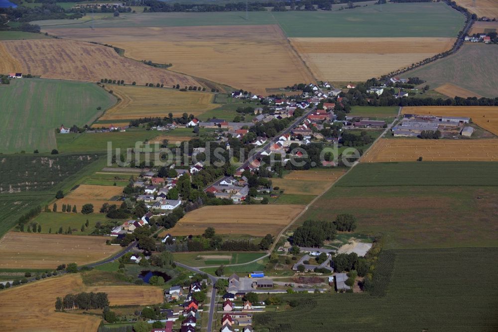 Luftaufnahme Zehdenick - Ortsteilansicht des Dorfes Mildenberg in Zehdenick im Bundesland Brandenburg