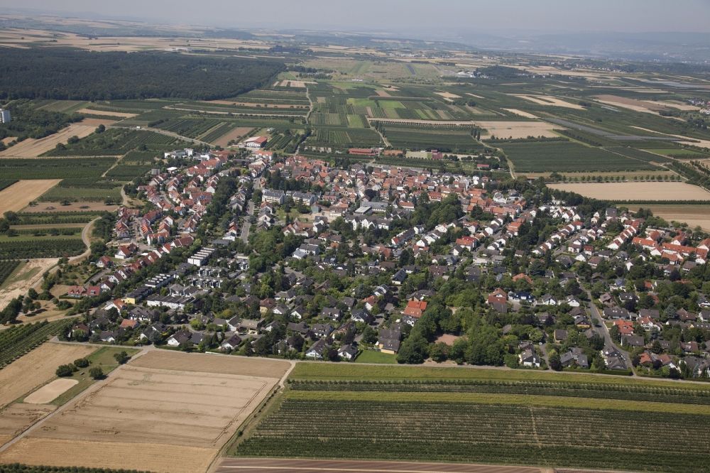 Luftbild Mainz - Ortsteilansicht von Drais in Mainz im Bundesland Rheinland-Pfalz