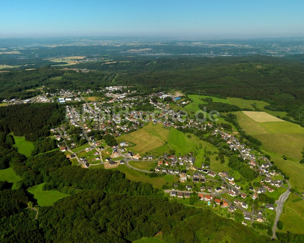 Vettelschoß von oben - Ortsteilansicht von Kalenborn in der Ortsgemeinde Vettelschloß im Bundesland Rheinland-Pfalz