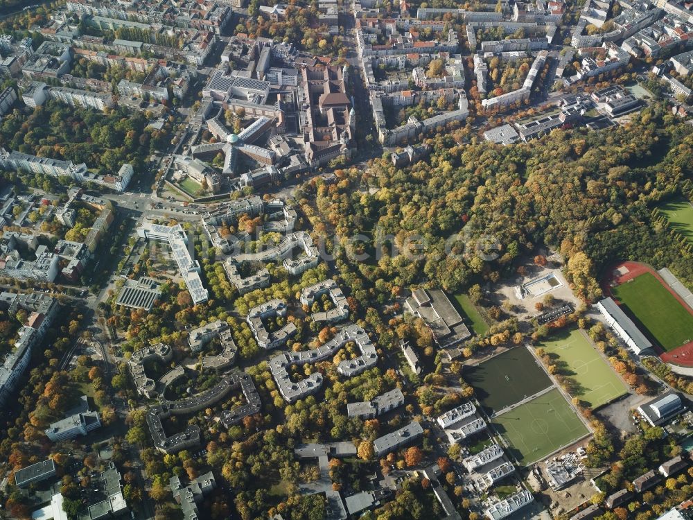 Berlin von oben - Ortsteilansicht von Moabit im Bezirk Mitte in Berlin