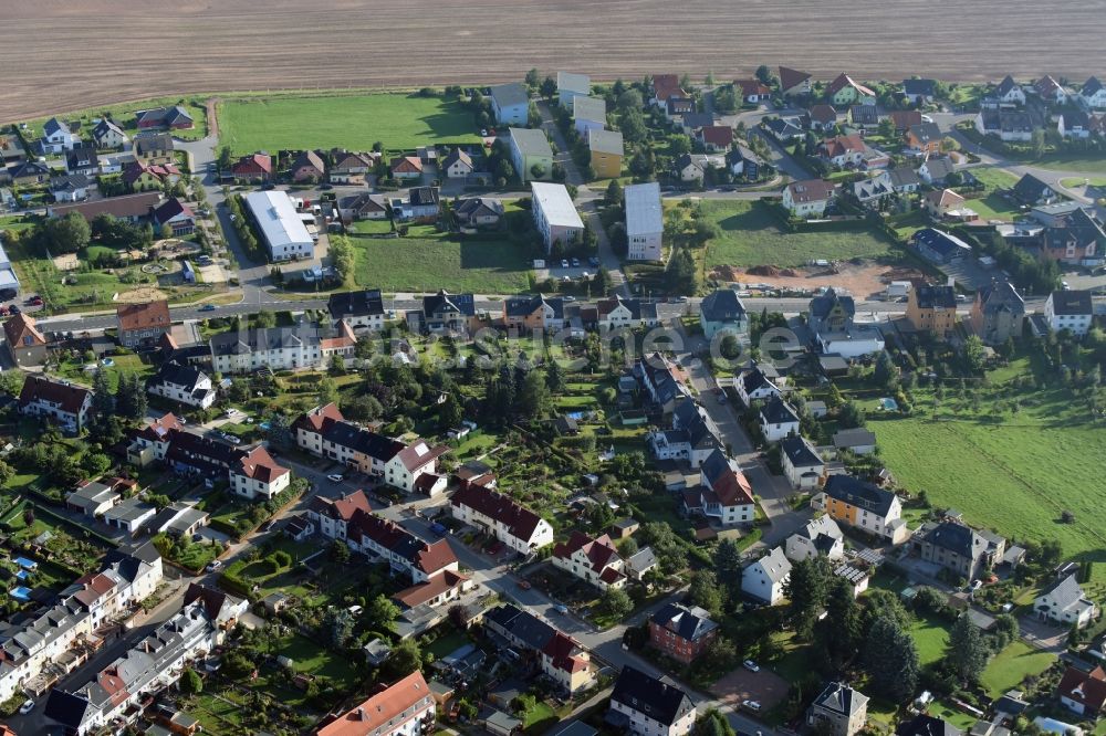 Luftbild Hohndorf - Ortsteilansicht des Nordwestens von Hohndorf im Bundesland Sachsen