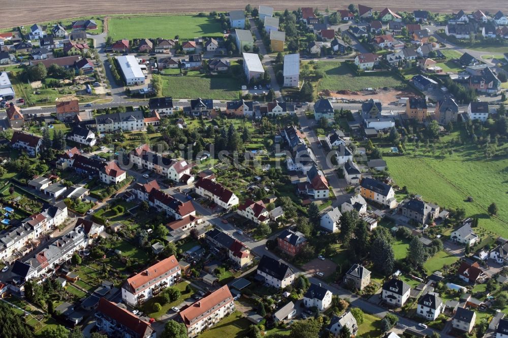 Luftaufnahme Hohndorf - Ortsteilansicht des Nordwestens von Hohndorf im Bundesland Sachsen
