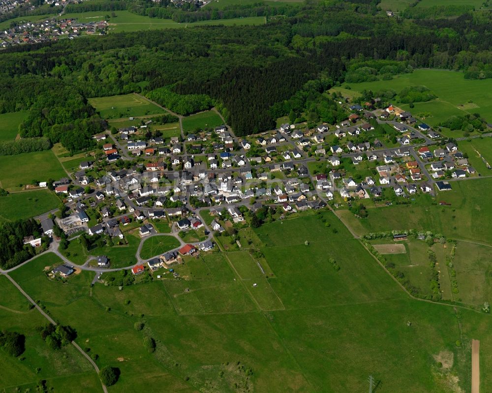 Höhn von oben - Ortsteilansicht des Ortsteils Neuhochstein in der Ortsgemeinde Höhn im Bundesland Rheinland-Pfalz