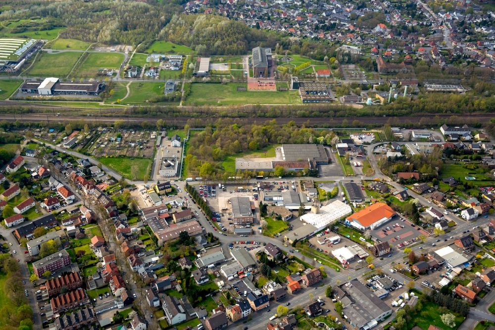 Hamm-Heessen von oben - Ortsteilansicht des Stadtbezirkes Hamm-Heessen im Norden von Hamm im Bundesland Nordrhein-Westfalen