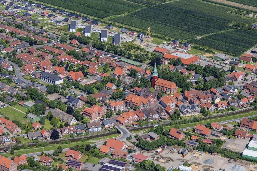 Luftbild Steinkirchen - Ortzentrum Steinkirchen im Bundesland Niedersachsen, Deutschland
