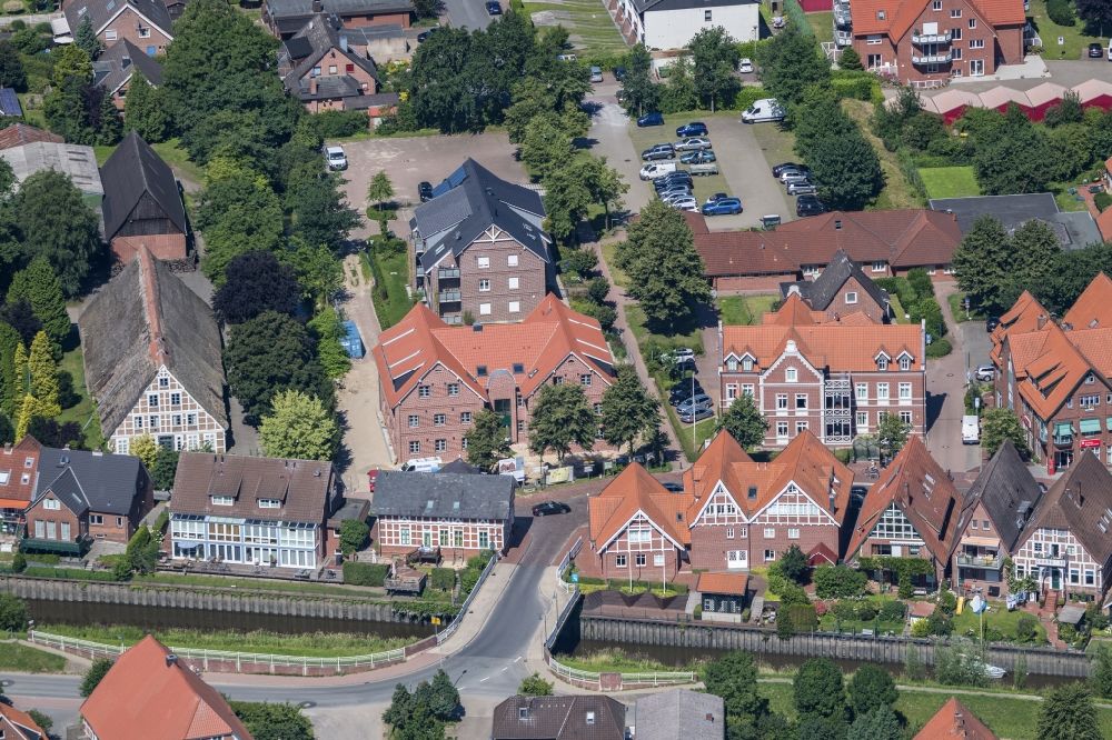 Luftbild Steinkirchen - Ortzentrum Steinkirchen im Bundesland Niedersachsen, Deutschland